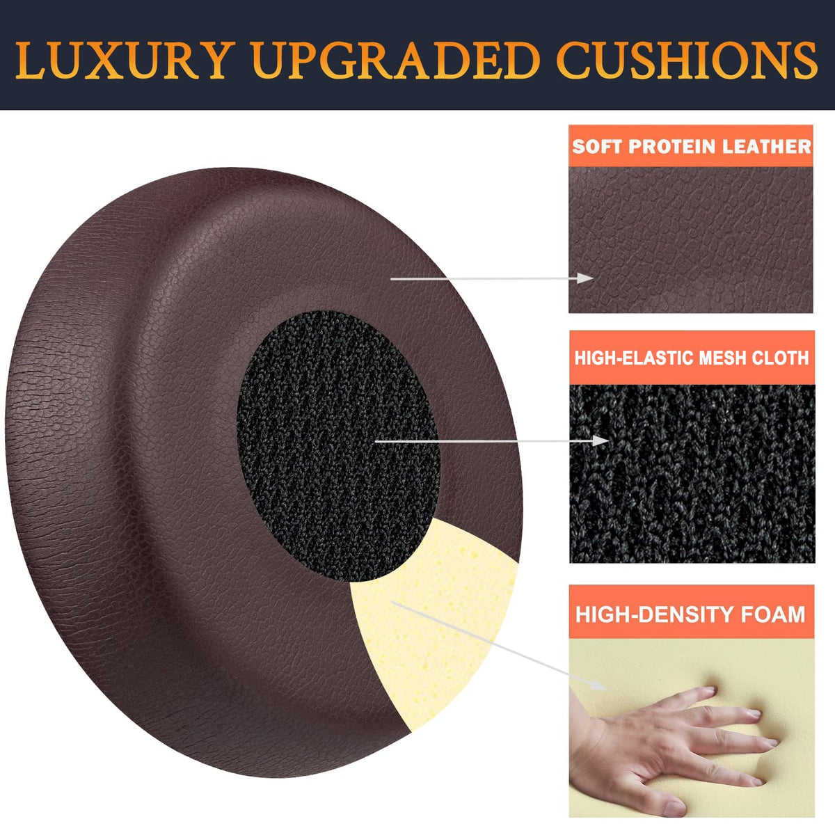 SOULWIT high-density foam offers improved noise isolation for clearer listening