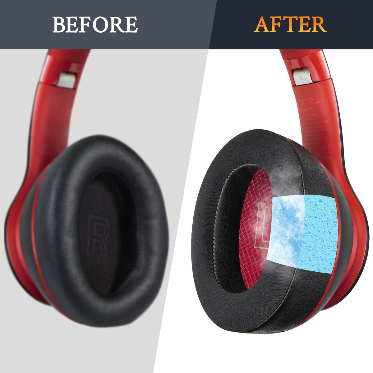 SOULWIT detailed shot of high-density foam offering long-lasting comfort