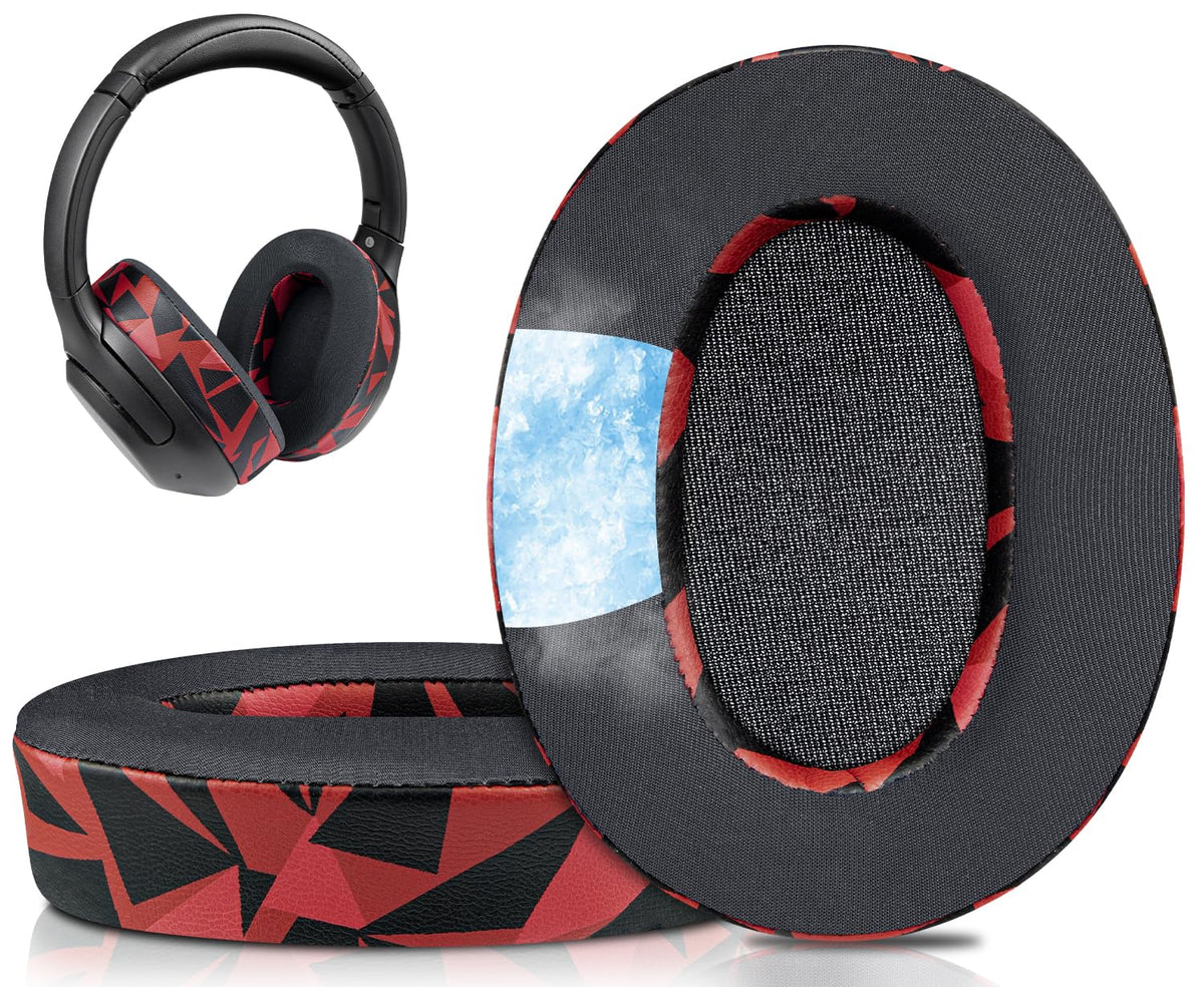 SOULWIT front view earpads on red Storm packaging showing fresh look and fit