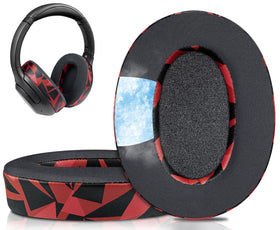 SOULWIT front view earpads on red Storm packaging showing fresh look and fit