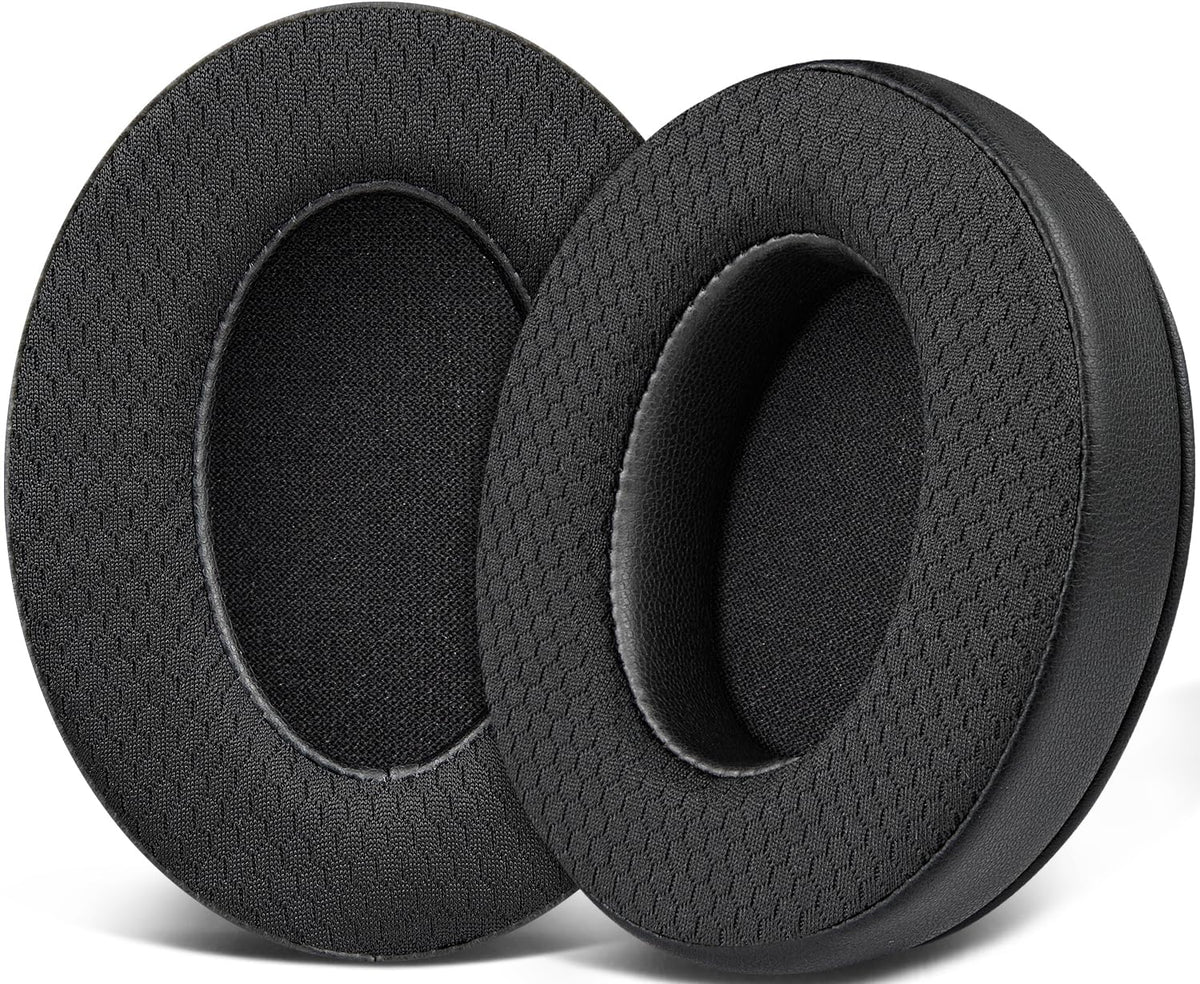 SOULWIT front view showing replacement earpads fitted on HyperX for easy swap