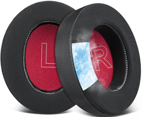 SOULWIT front view of black replacement earpads showing fit and finish