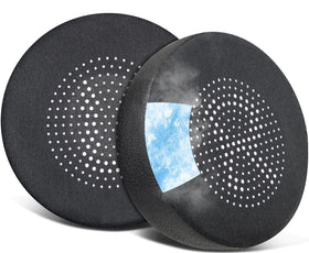 SOULWIT front view of replacement earpads showing packaging and fit benefit