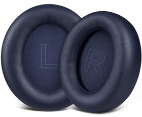 SOULWIT blue earpads front view showing fit and color benefit: aesthetic refresh