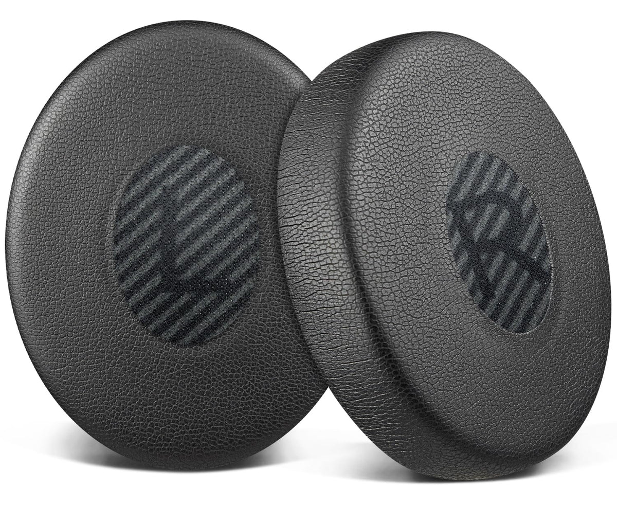 SOULWIT front view of full black earpads showing clean fit and restored look