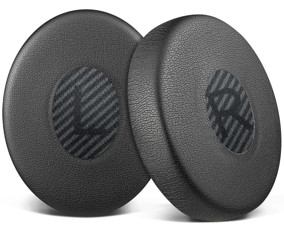 SOULWIT front view of full black earpads showing clean fit and restored look