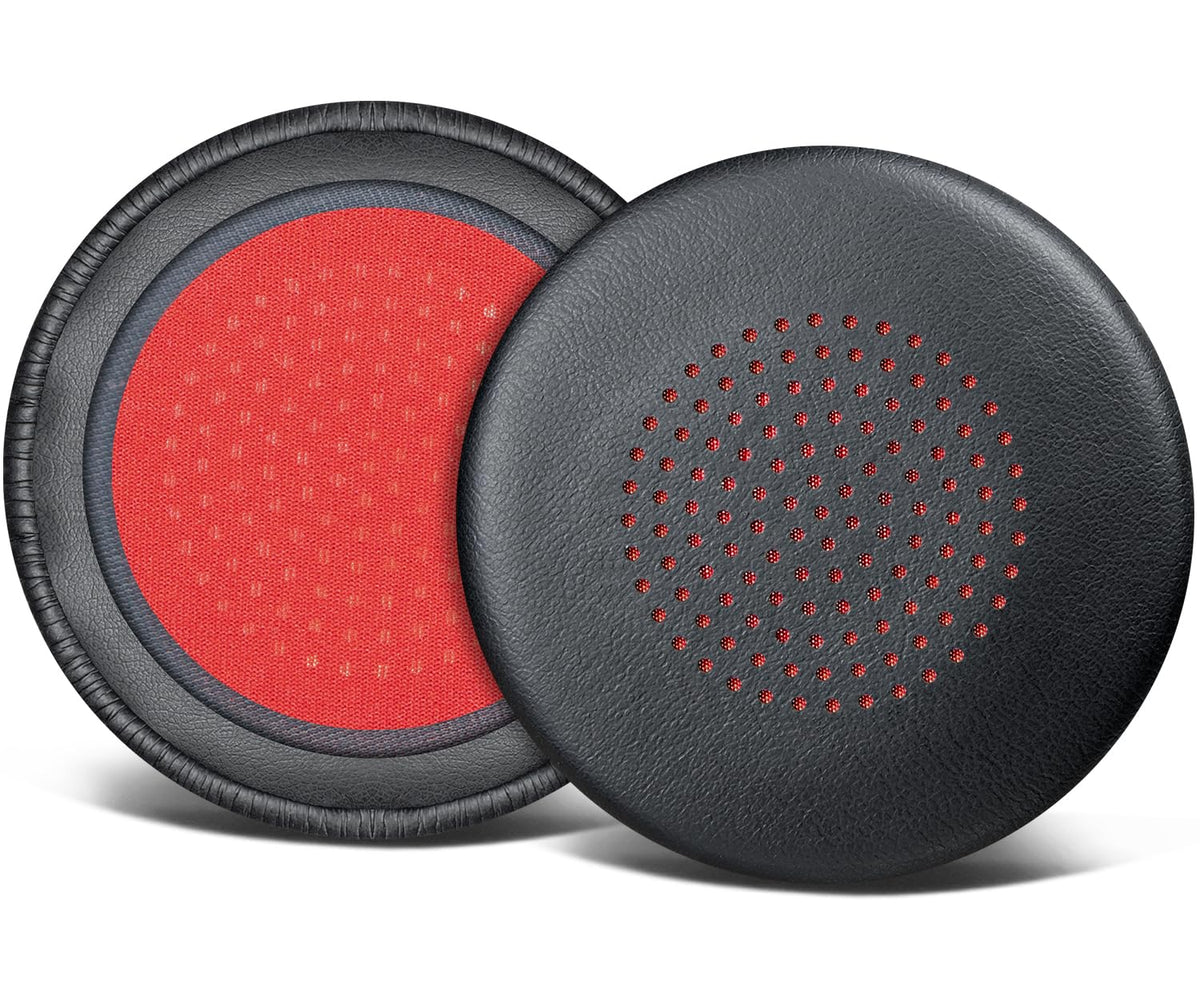 SOULWIT front view showing black ear pad covers and packaging for easy replacement