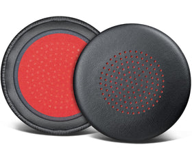 SOULWIT front view showing black ear pad covers and packaging for easy replacement