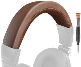 SOULWIT headband for M50 series in coffee color illustrates broad compatibility.
