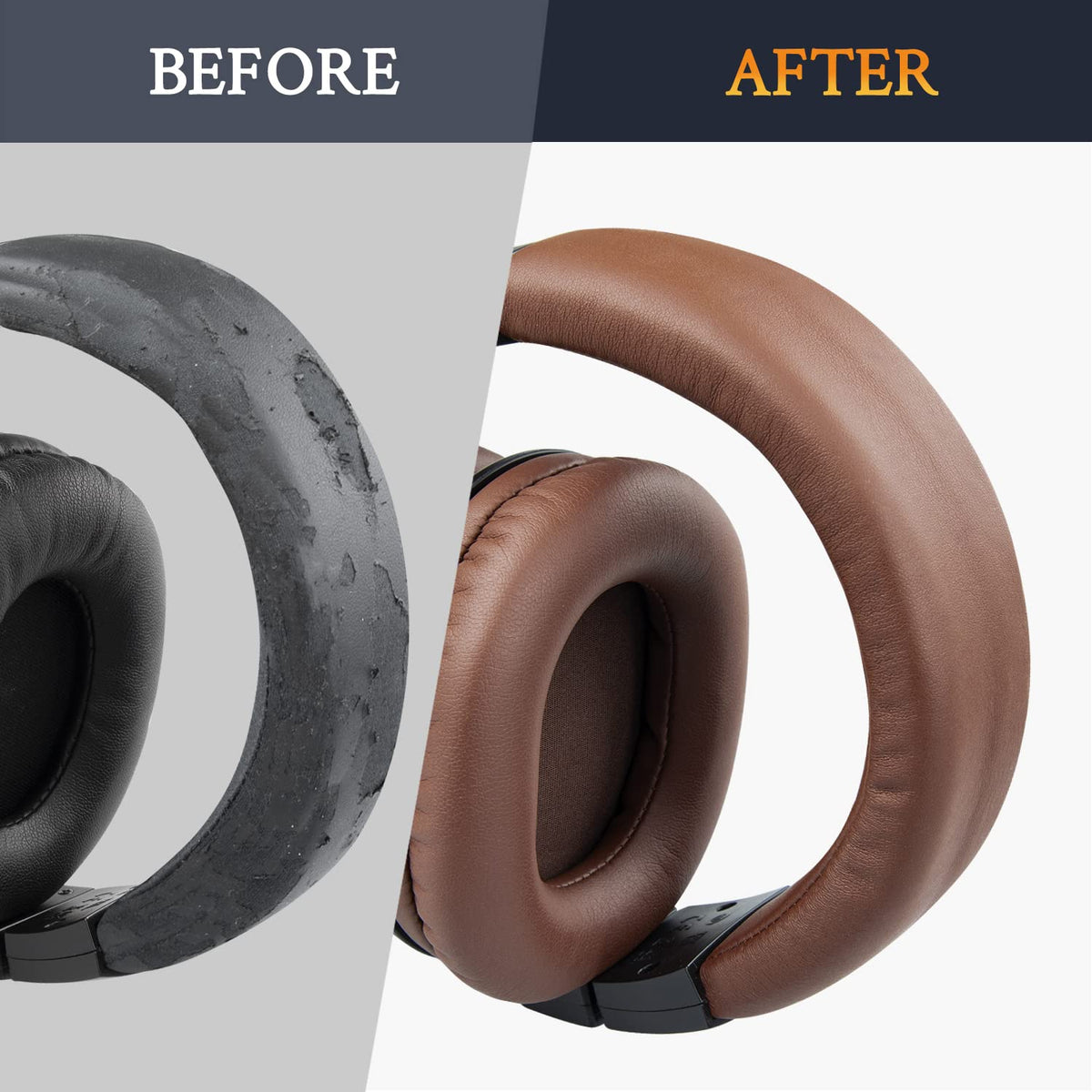 SOULWIT headband uses protein leather for premium comfort and durability.