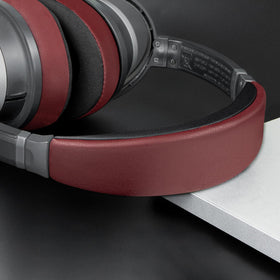 SOULWIT burgundy headband cover side view highlighting sleek fit and durability