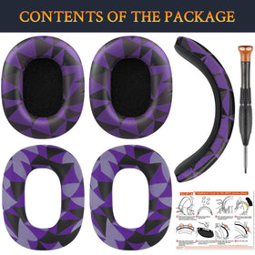 SOULWIT headband cover curved stitching for a snug, comfortable fit.