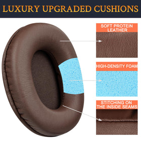 SOULWIT headband cover stitching close-up demonstrating neat fit and wrinkle resistance