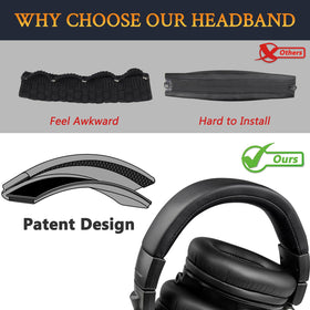 SOULWIT headband durable comfort for long sessions on M50S/LE