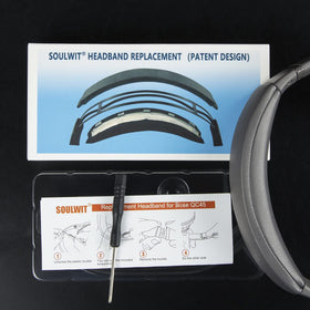 SOULWIT eclipse grey finish worn on ears shows subtle style.