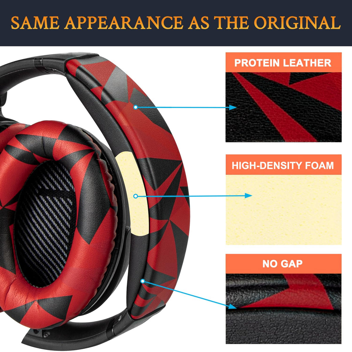 SOULWIT fiber nylon build boosts durability during long listening sessions.