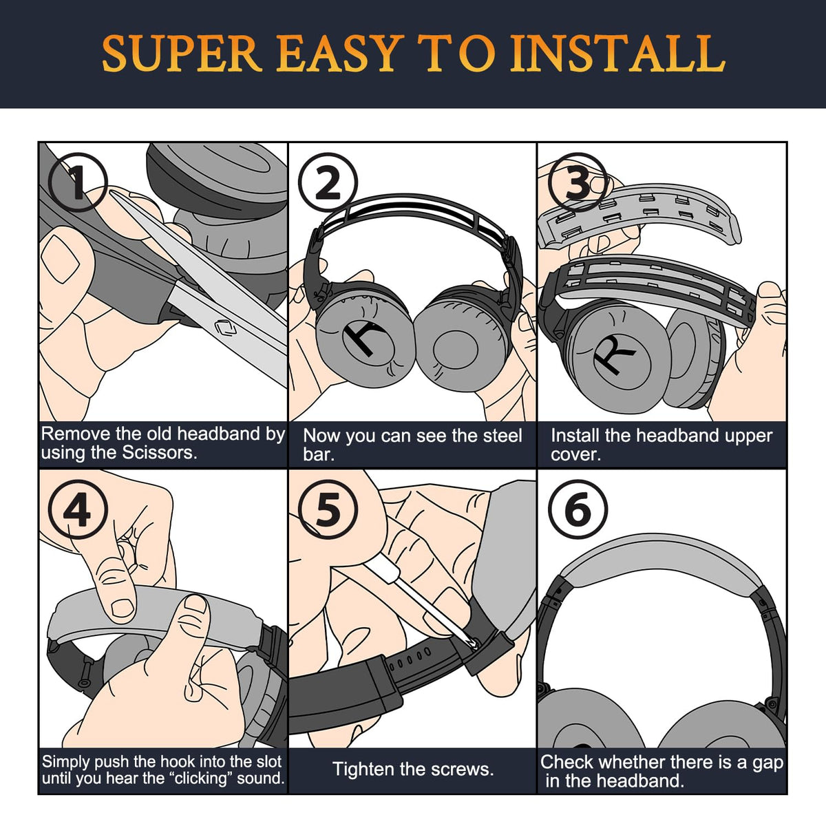 SOULWIT installation guide supports simple DIY replacement for QC35 users