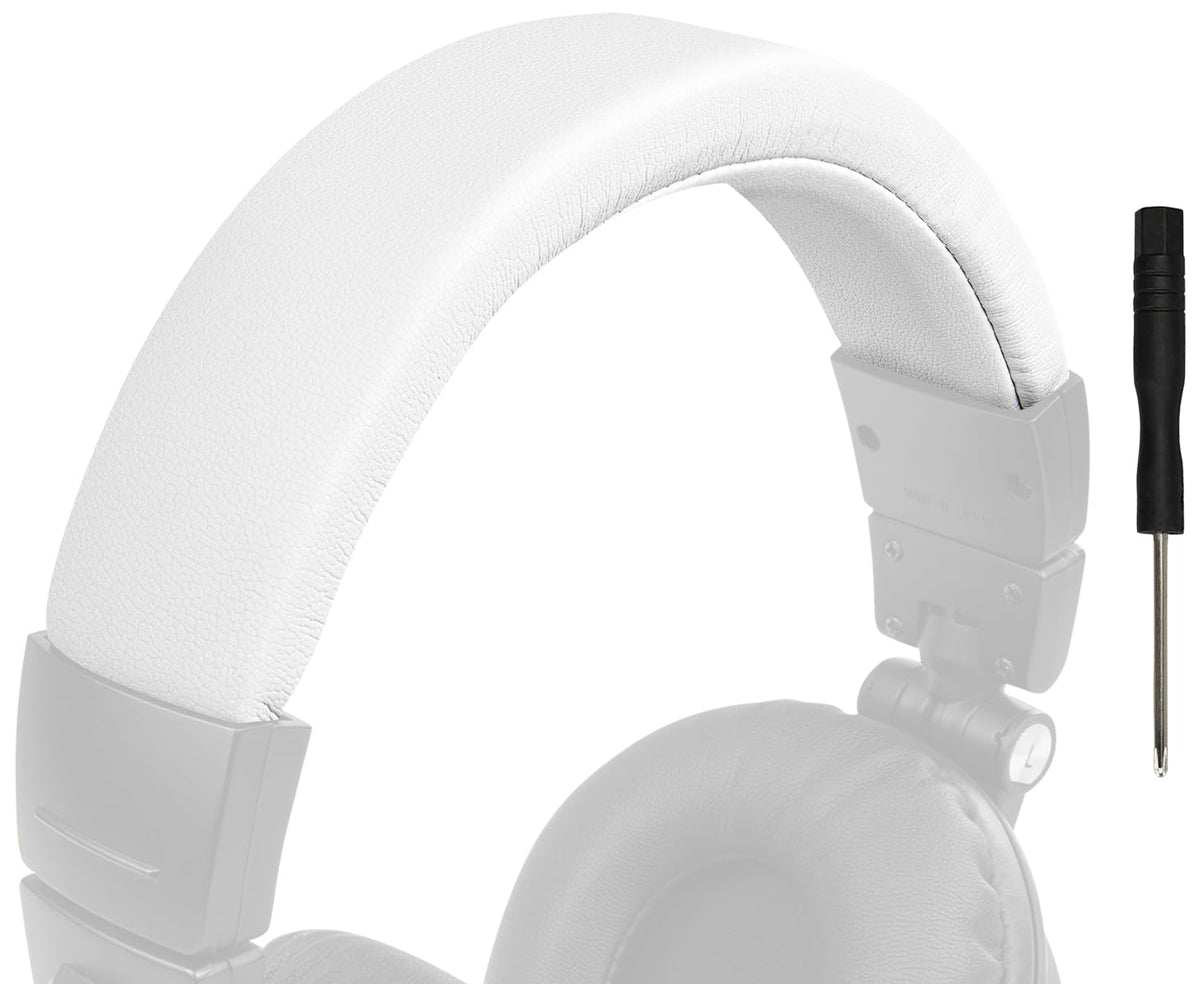 SOULWIT headband for M50-series headphones with white finish offering comfort and fit.