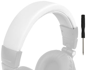 SOULWIT headband for M50-series headphones with white finish offering comfort and fit.