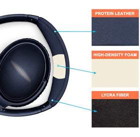 SOULWIT headband materials protein leather and fiber nylon for lasting comfort