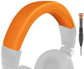 SOULWIT headband orange replacement pad side view enhances comfort during long listening