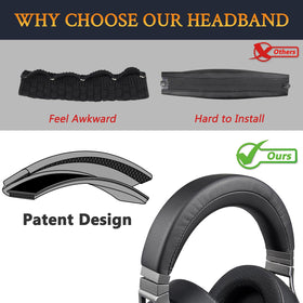SOULWIT headband pad fitted on Virtuoso XT SE demonstrates secure, snug fit.