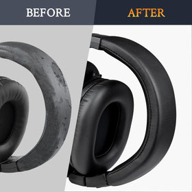 SOULWIT headband protein leather stitching detail adds durable premium feel