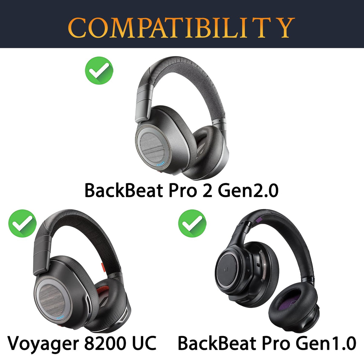 SOULWIT headband replacement for Voyager 8200 UC ensures secure wear.
