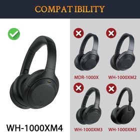 SOULWIT WH-1000XM4 replacement pad close-up highlights soft-touch comfort and durability.