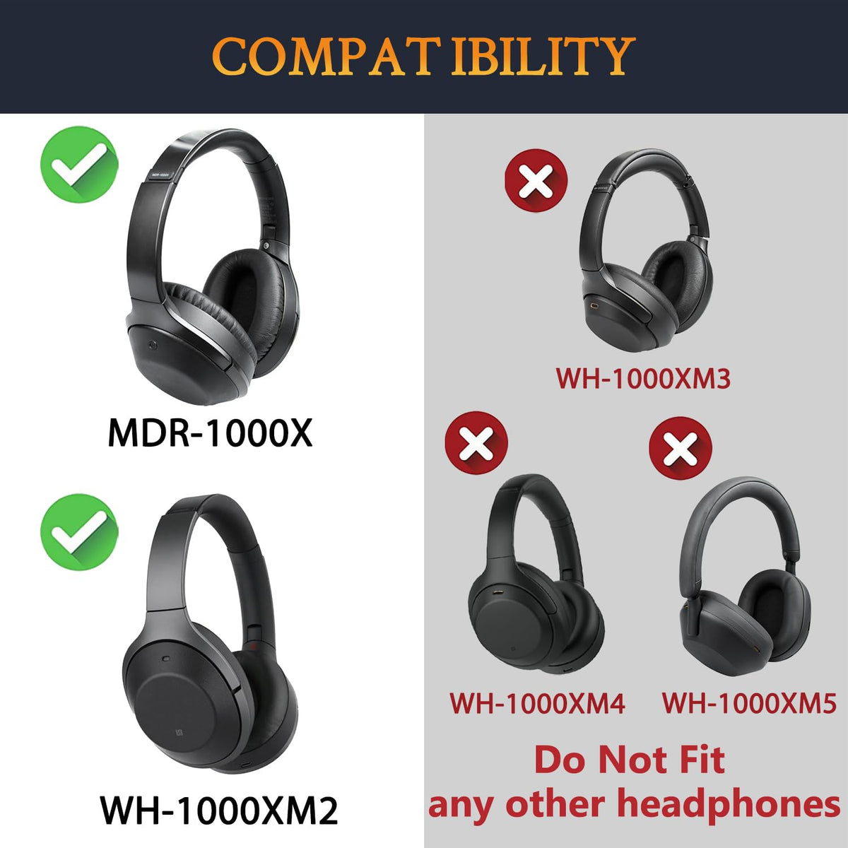 SOULWIT high-density foam delivers snug noise isolation on compatible headphones.