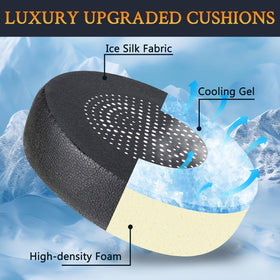 SOULWIT Ice Silk fabric texture close-up showing breathable sweat-wicking benefit