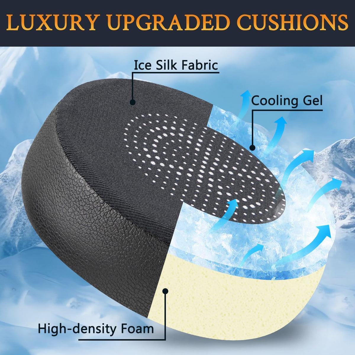 SOULWIT ice silk top layer maintains breathable comfort during long sessions.