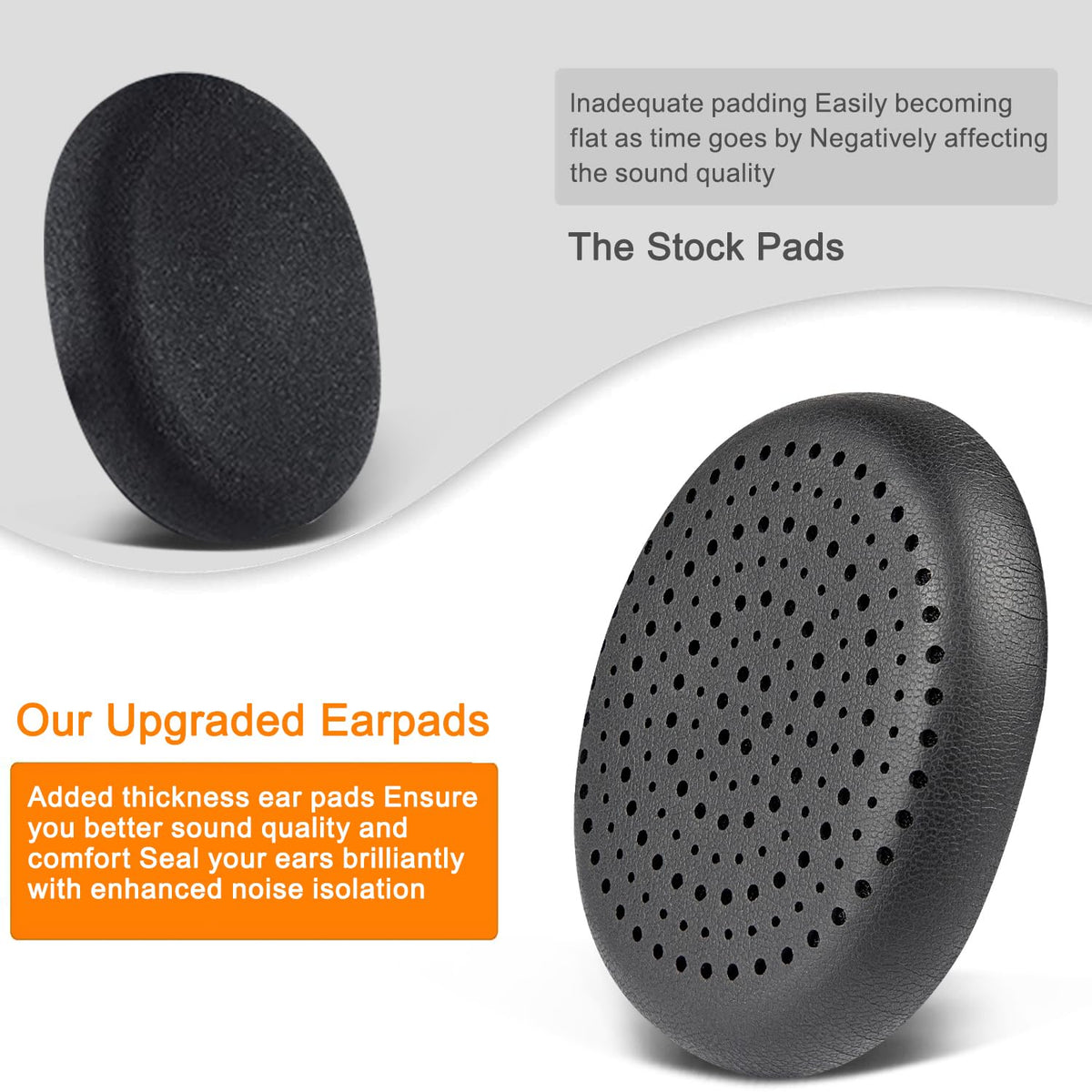SOULWIT earpads in use at a desk for all-day comfort