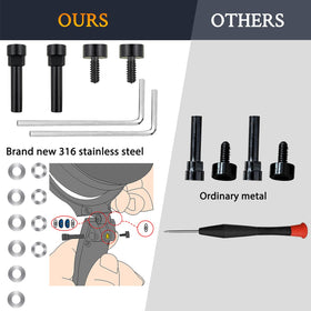 SOULWIT hand installing a swivel pin into a headphone hinge, quick DIY repair benefit