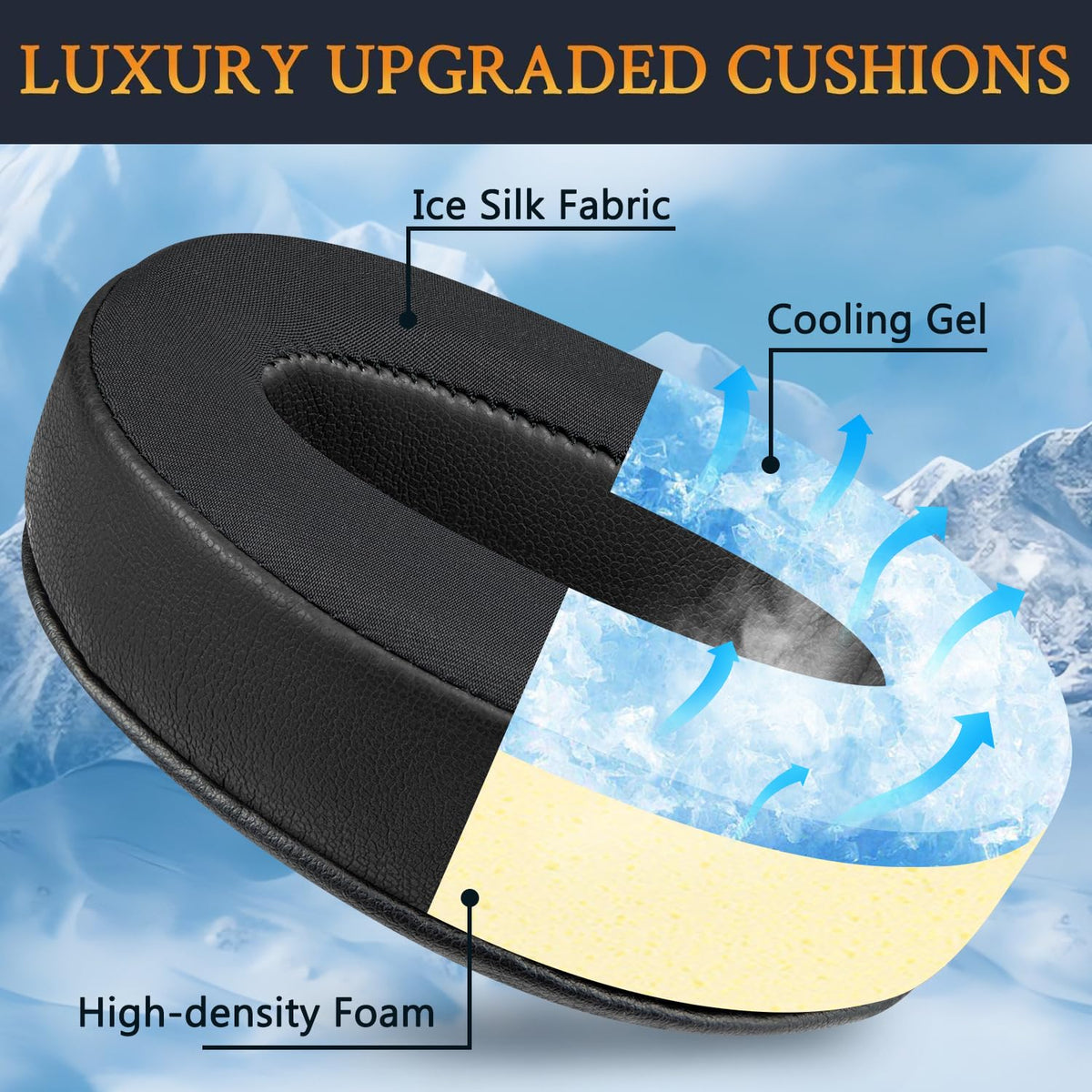 SOULWIT earpads installed on HD 450 headphones illustrating correct fit and preserved sound seal