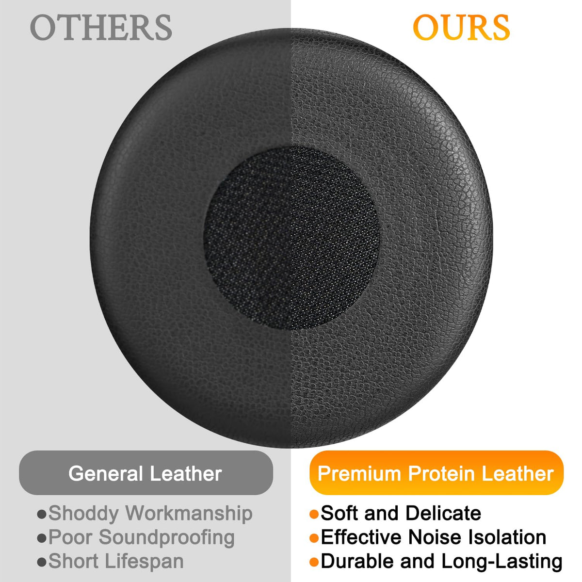 SOULWIT earpads installed on Jabra Evolve headset improving comfort
