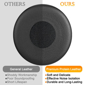 SOULWIT earpads installed on Jabra Evolve headset improving comfort