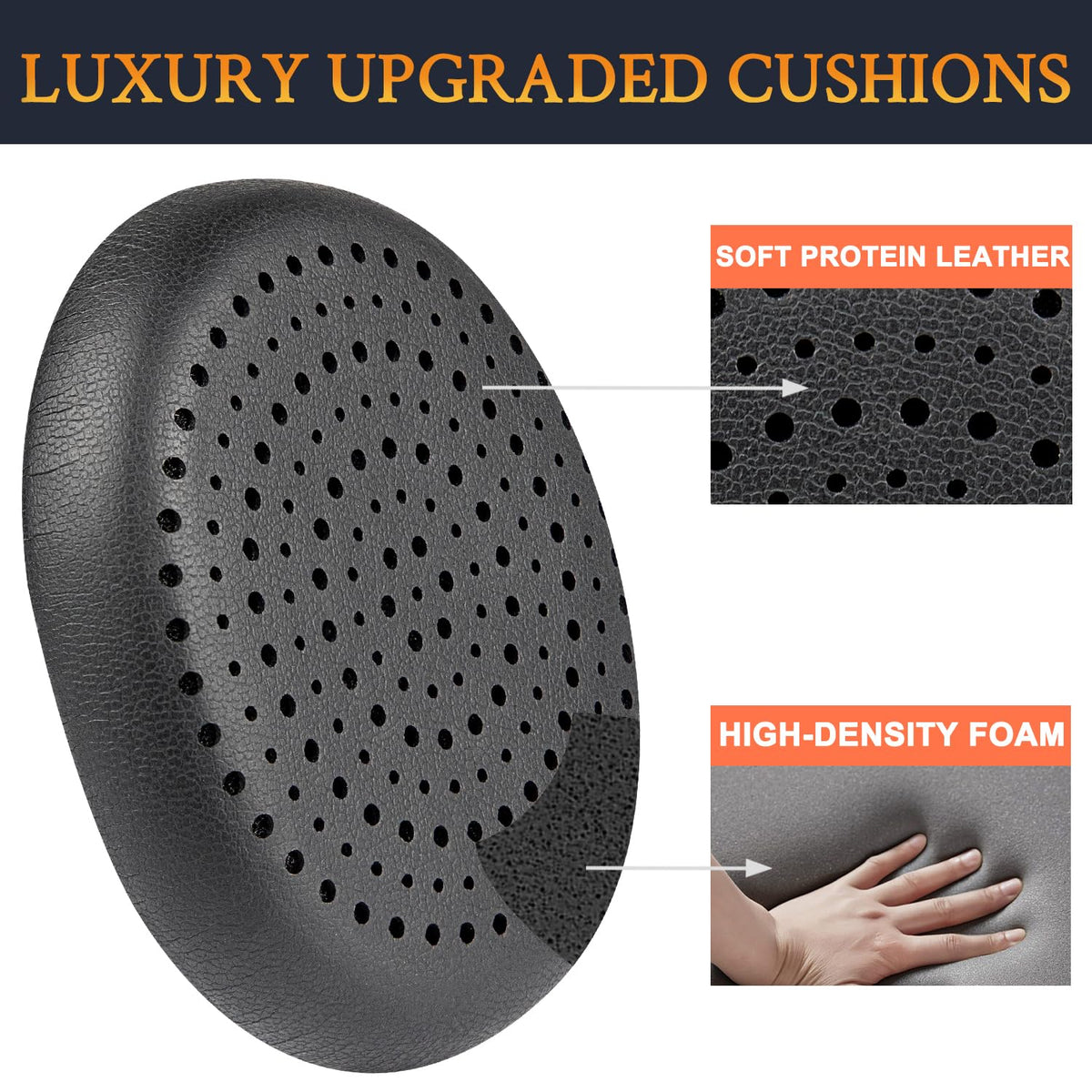 SOULWIT earpads installed on Logitech H800 improving fit and seal