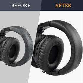 SOULWIT replacement pads and headband installed on M50X headphones for renewed comfort