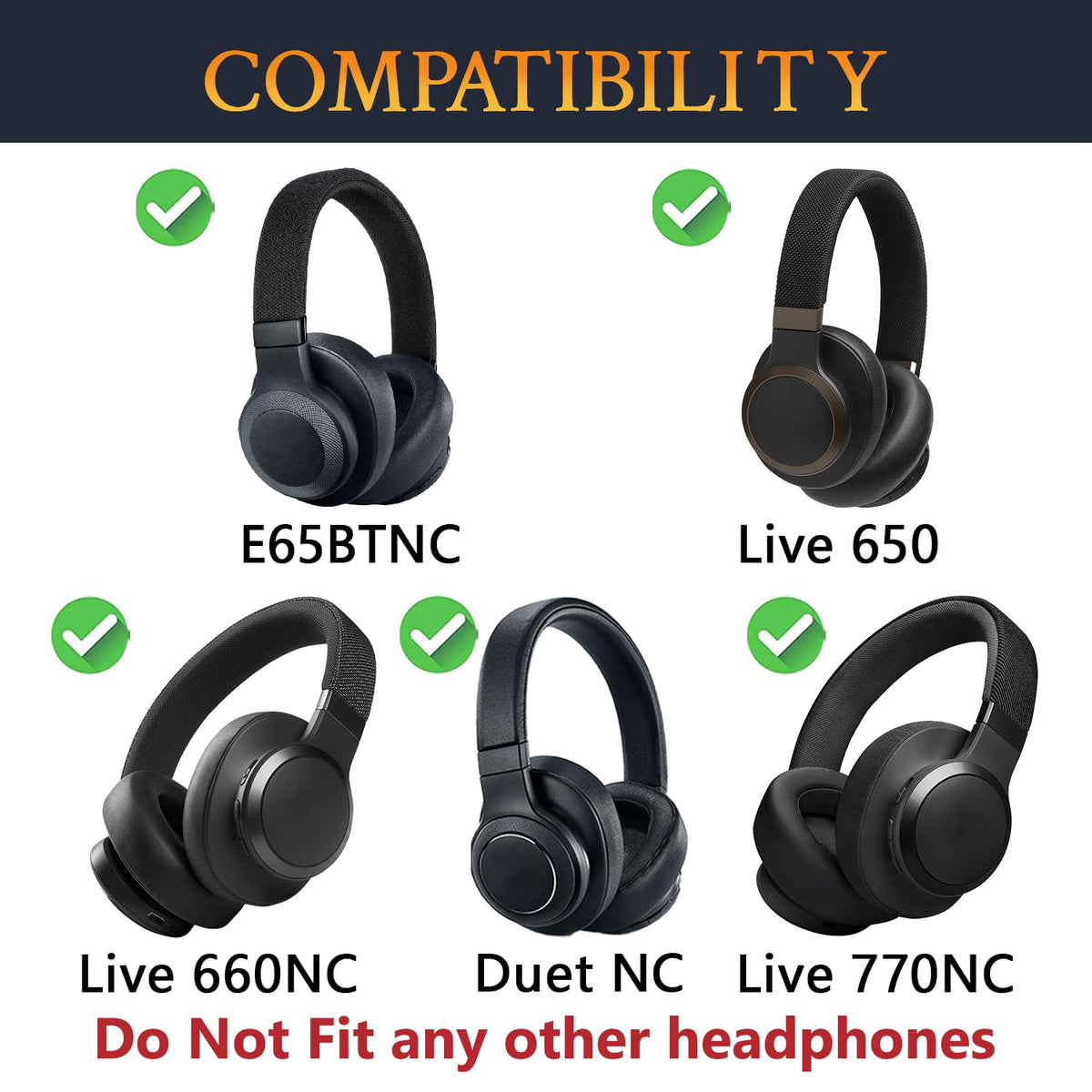 SOULWIT Live 650NC earpads with high-density foam for improved isolation.