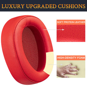 SOULWIT memory-foam ear pads cushion ears and seal softly for immersive listening.