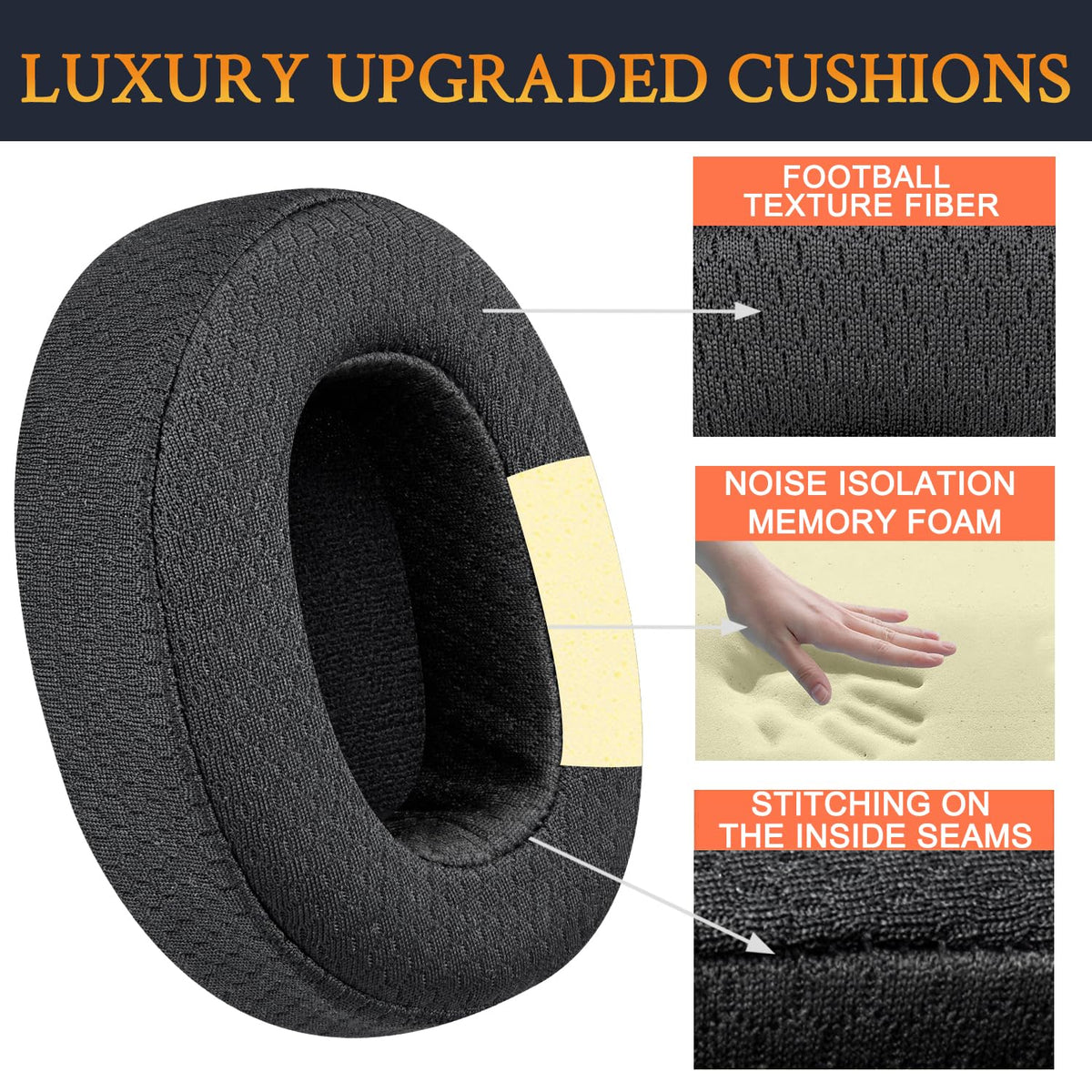 SOULWIT mesh earpads on Skullcandy 540 ANC Evo refined fit and sound