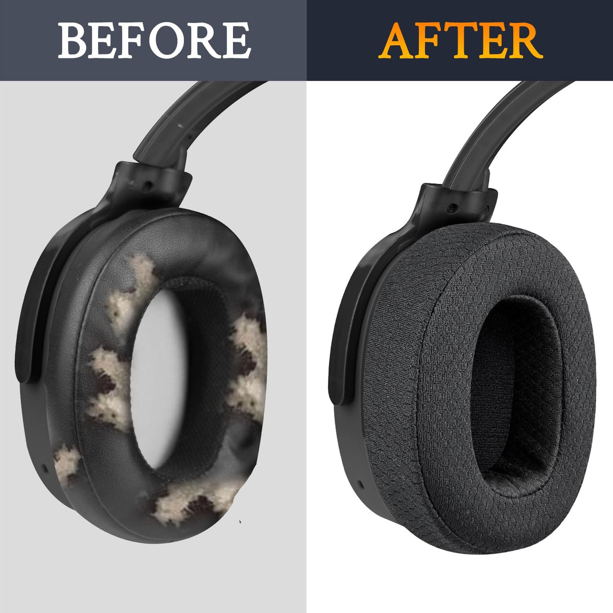 Sound isolation test with SOULWIT earpads on headphones