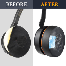SOULWIT precise-fit earpads preserve sound quality and headset aesthetics on Evolve 75.