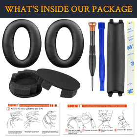 SOULWIT protein leather ear-pads, premium feel and durability