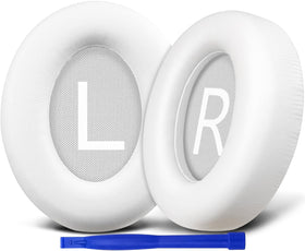 SOULWIT protein leather ear pads for Bose 700, white, enhanced comfort