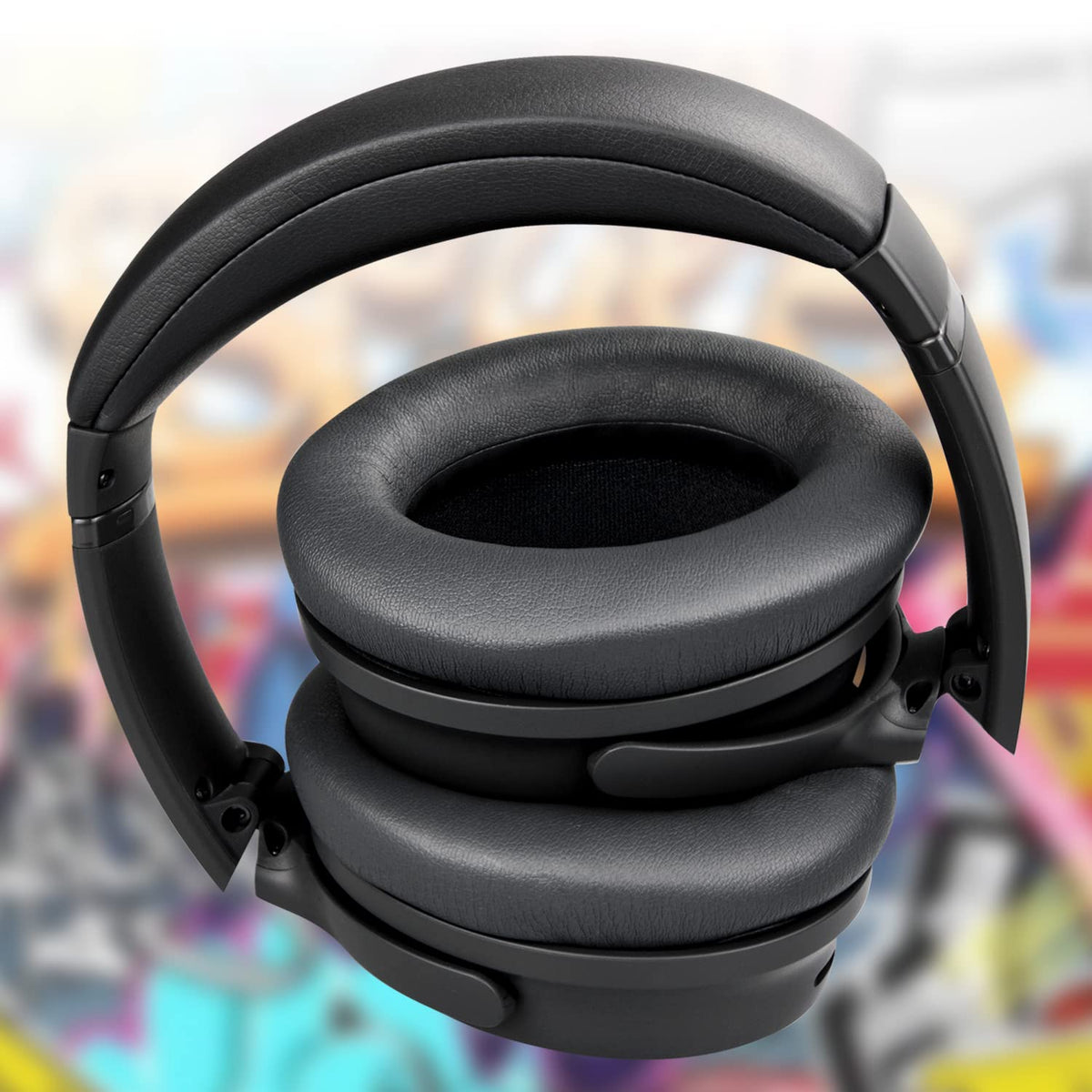 SOULWIT QC45 earpads stitching and glue reinforce durability over time.