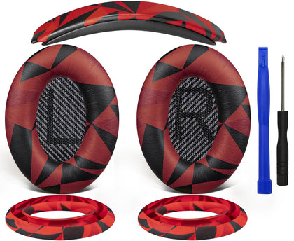 SOULWIT front view of Red Storm kit showing ear pads and headband, restores comfort
