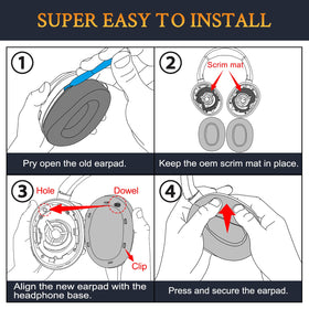 SOULWIT replacement cushions for Sony ULT WEAR strengthen sound clarity and comfort.