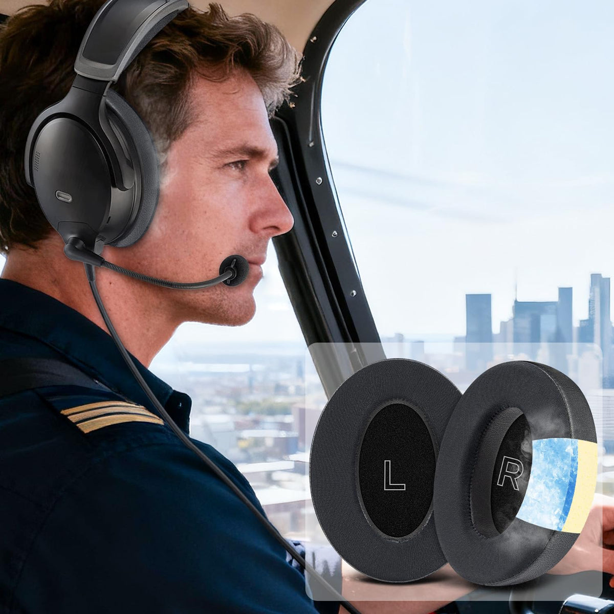 SOULWIT replacement ear pads for Bose A30 restore comfort and fit.